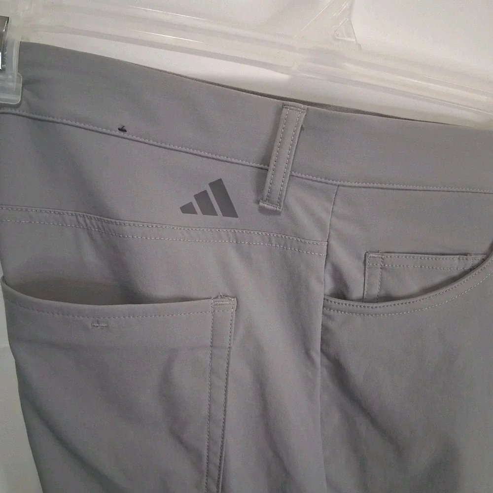 Adidas Mens 38x30 Ultimate365 Performance 5 Pocket Golf Pants Stretch Waist Grey